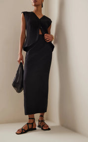 Exclusive Emma Linen Maxi Skirt