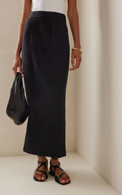 Exclusive Emma Linen Maxi Skirt