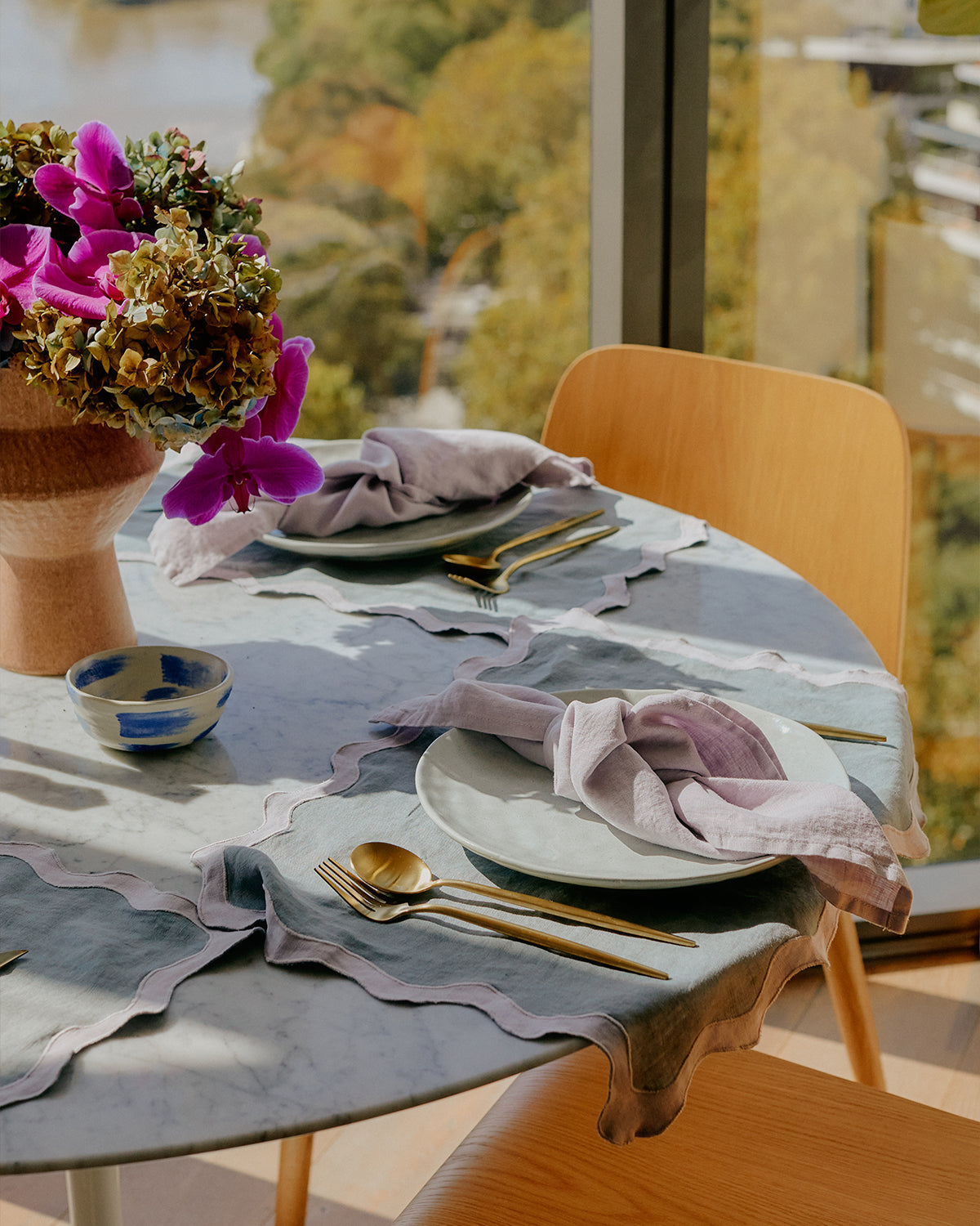 Lilac Linen Napkins (Set of Four)