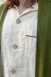 Men's Linen Kimono Robe