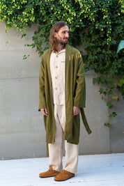 Men's Linen Kimono Robe