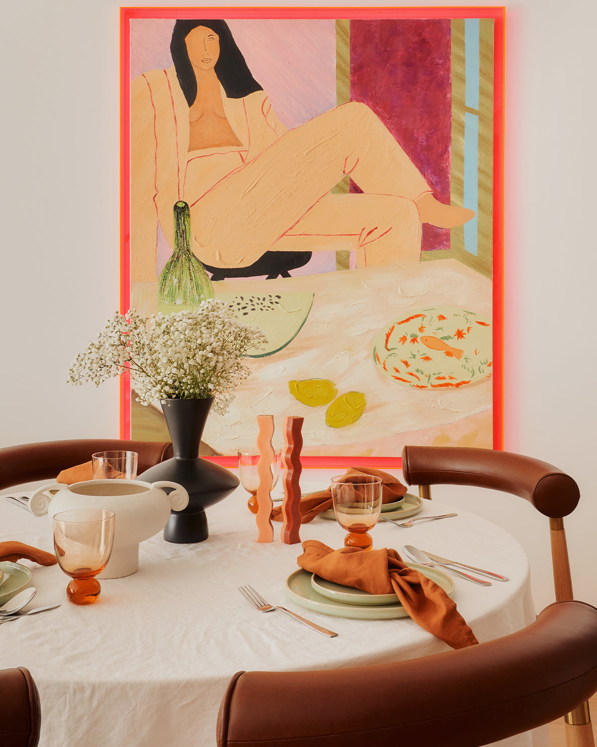 Rust Linen Napkins (Set of Four)