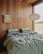 Pistachio 100% Flax Linen Pillowcases (Set 2 pieces)