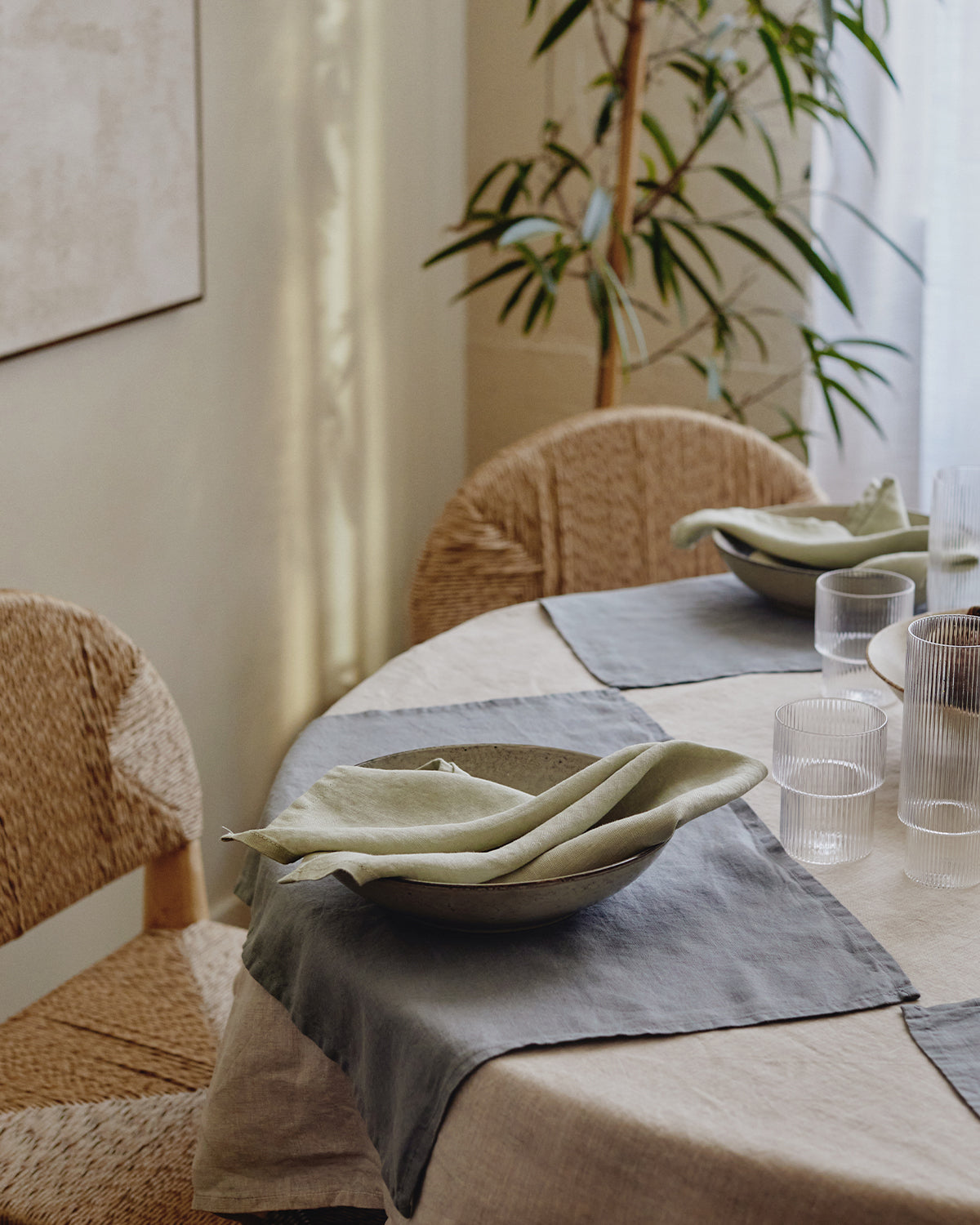 Mineral Linen Placemats (Set 4 pieces)