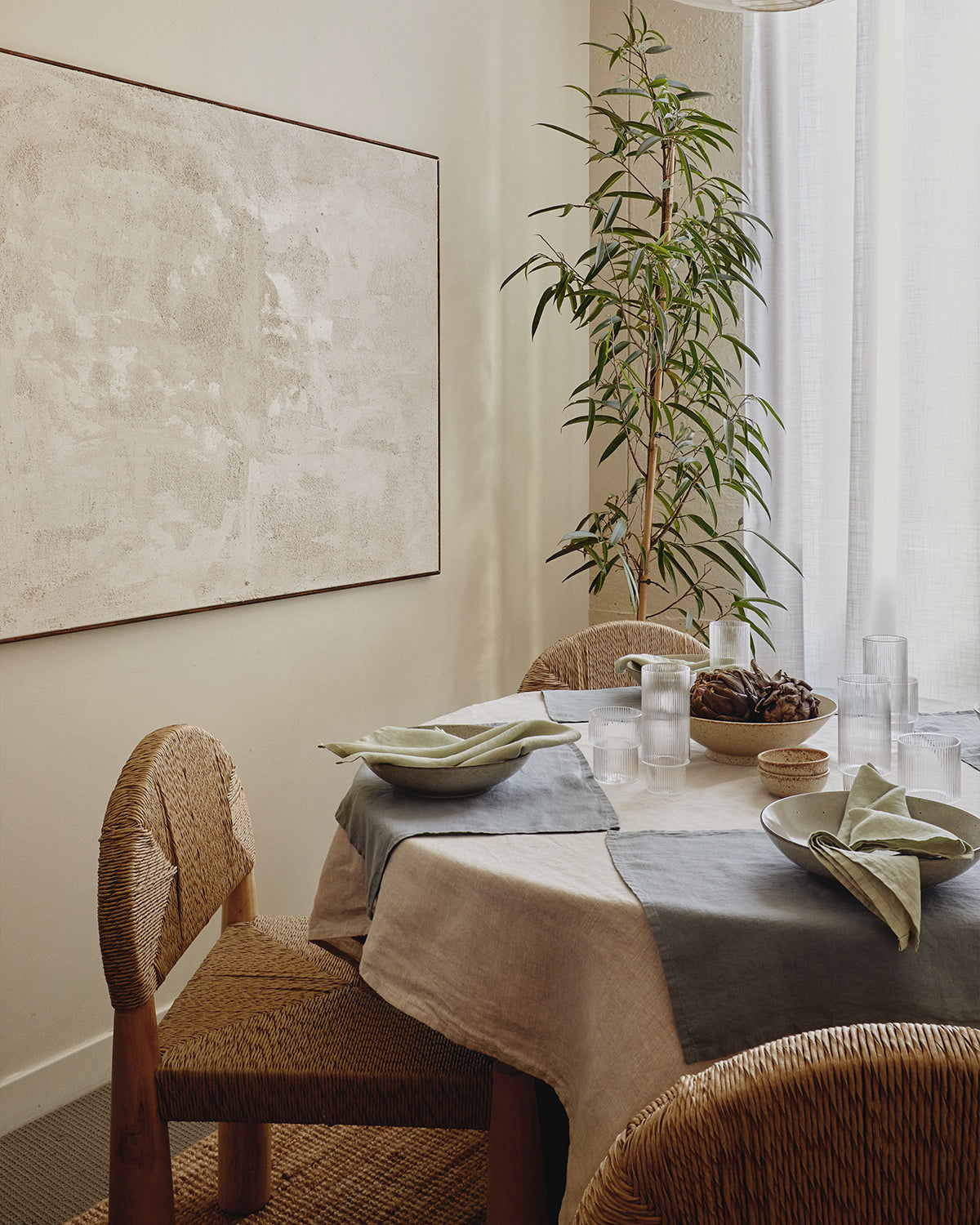 Mineral Linen Placemats (Set 4 pieces)