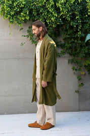 Men's Linen Kimono Robe