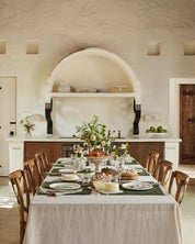 Linen Tablecloth in Oatmeal