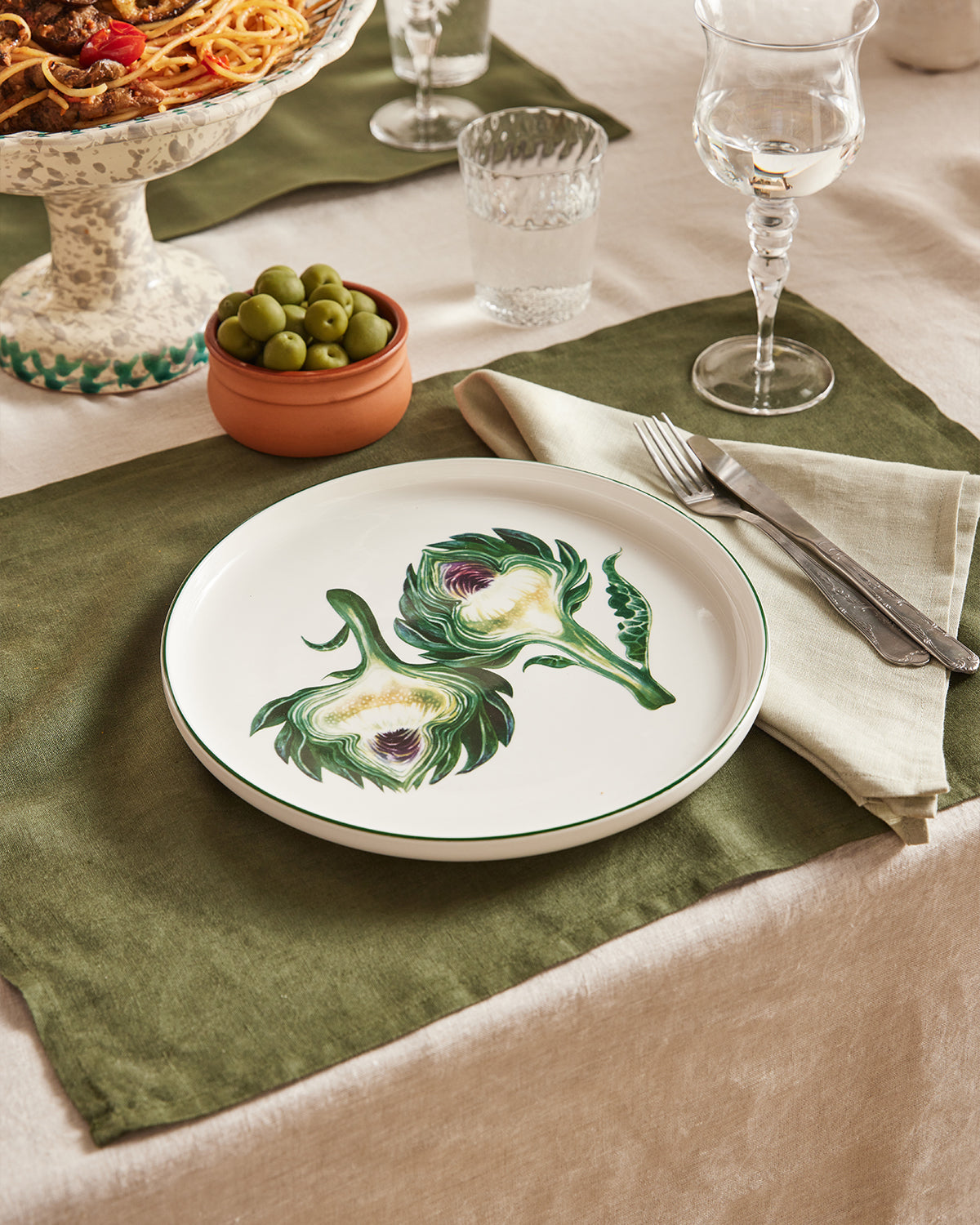 Sage Linen Napkins (Set of Four)