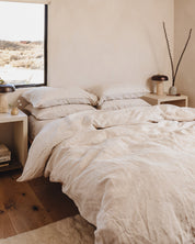 Oatmeal 100% Flax Linen Pillowcases (Set 2 pieces)