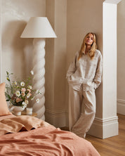 Sleepwear Linen Long Sleeve Shirt