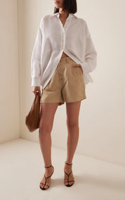 Linen Boyfriend Shorts
