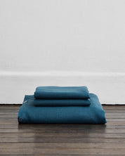 Petrol 100% Flax Linen Duvet Cover Sets