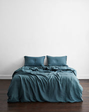 Petrol 100% Flax Linen Pillowcases (Set 2 pieces)
