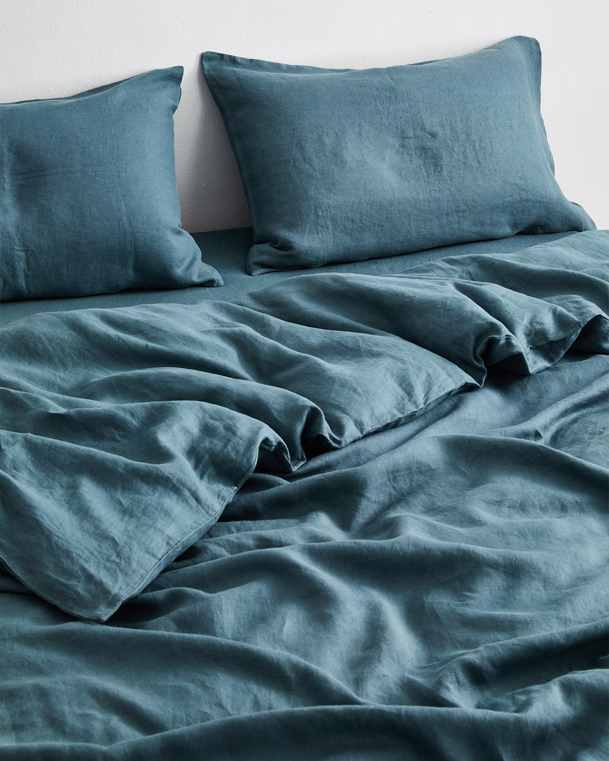 Petrol 100% Flax Linen Pillowcases (Set 2 pieces)