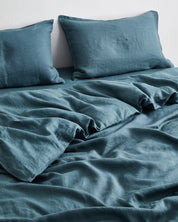 Petrol 100% Flax Linen Pillowcases (Set 2 pieces)