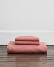 Pink Clay 100% Flax Linen Duvet Cover Sets