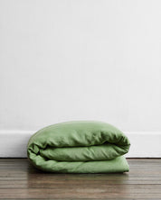 Pistachio Flax Linen Duvet Cover