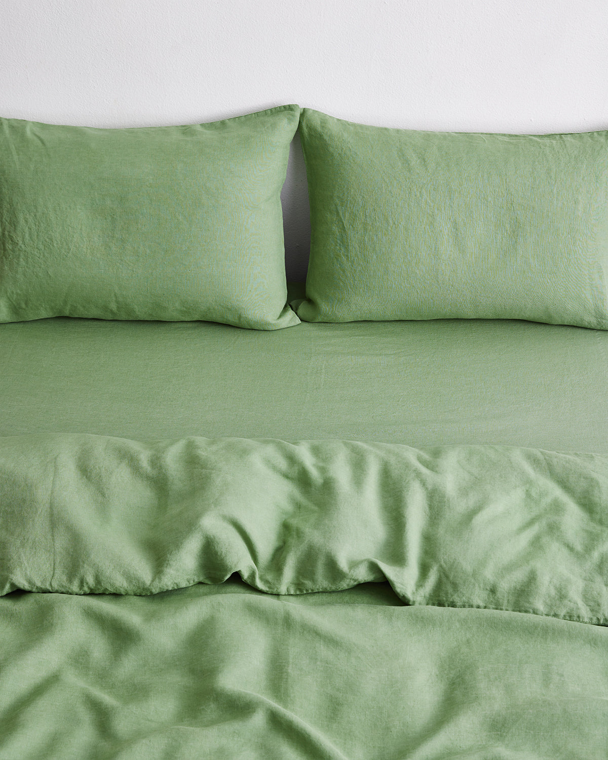 Pistachio 100% Flax Linen Pillowcases (Set 2 pieces)