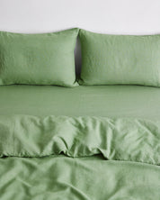 Pistachio 100% Flax Linen Pillowcases (Set 2 pieces)