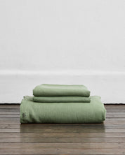 Pistachio 100% Flax Linen Duvet Cover Sets