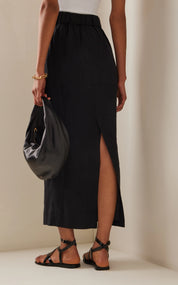 Exclusive Emma Linen Maxi Skirt