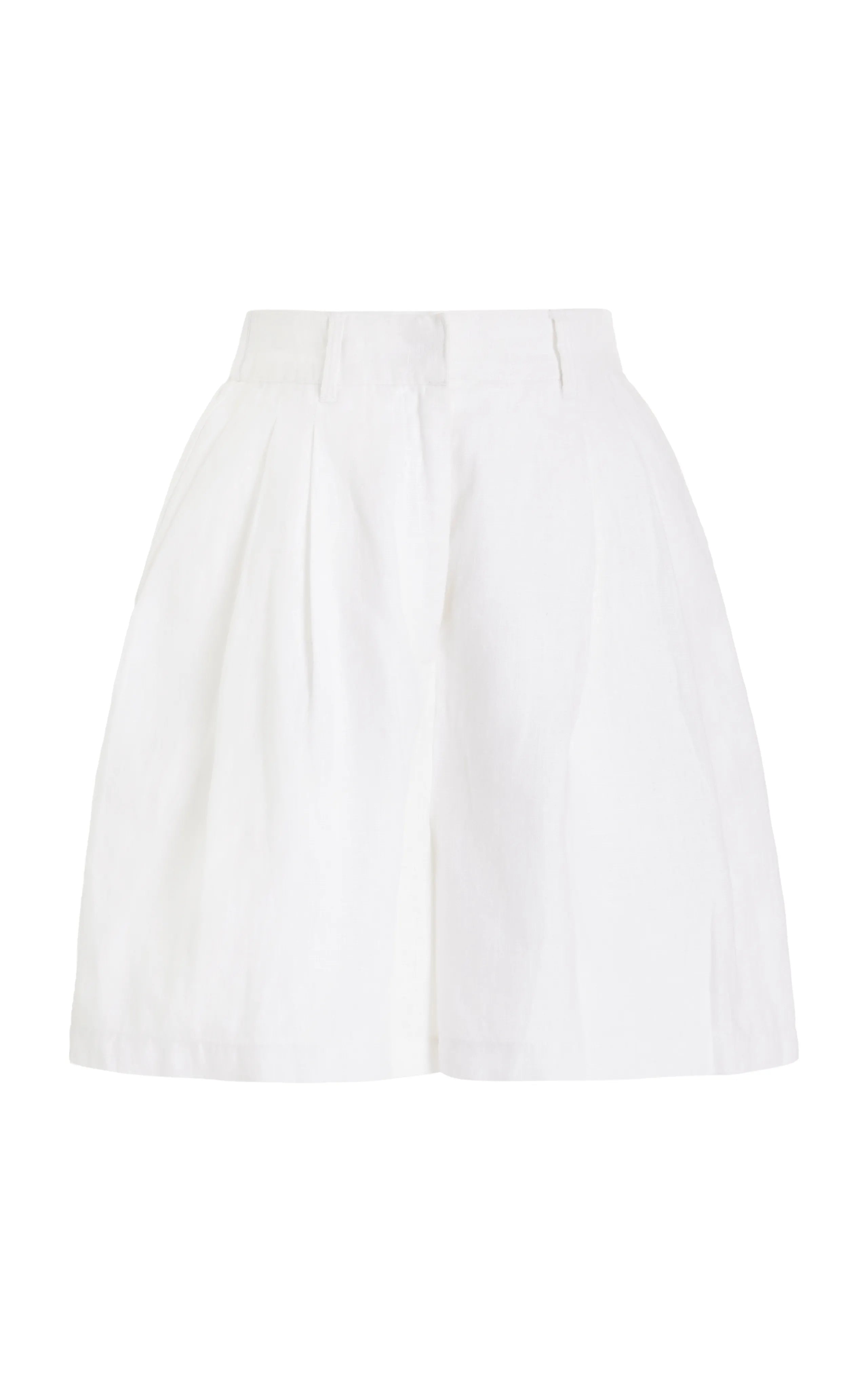 Marchello Pleated Linen Shorts