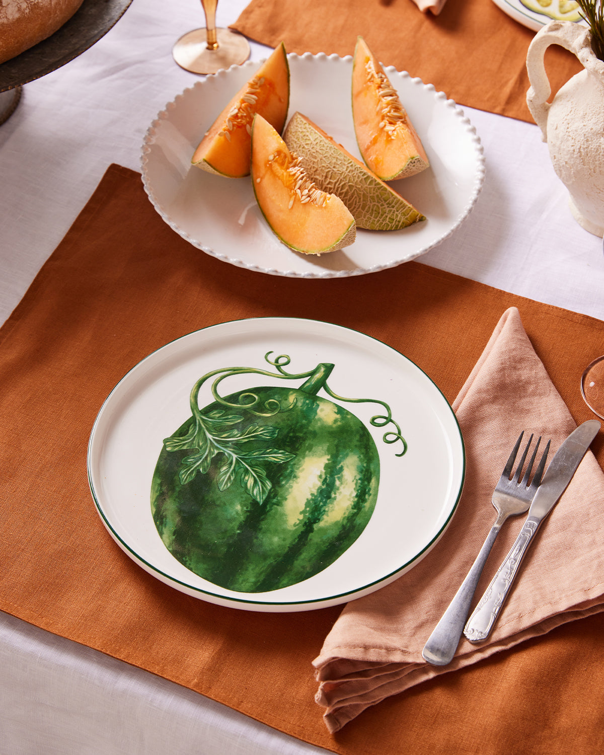 Rust Linen Placemats (Set 4 pieces)