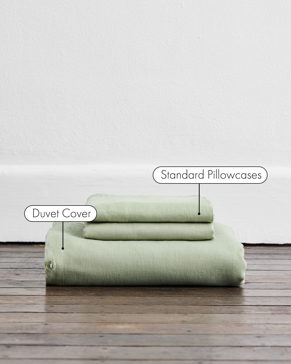 Sage 100% Flax Linen Duvet Cover Sets