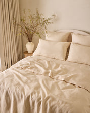 Crème 100% Flax Linen Pillowcases (Set 2 pieces)