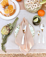 Linen Tablecloth in Terracotta