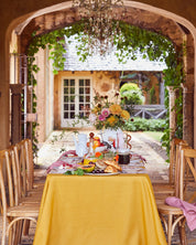 Linen Tablecloth in Turmeric