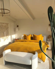 Turmeric 100% Flax Linen Duvet Cover Sets