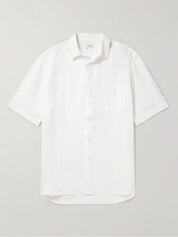 Basic Linen Shirt in White
