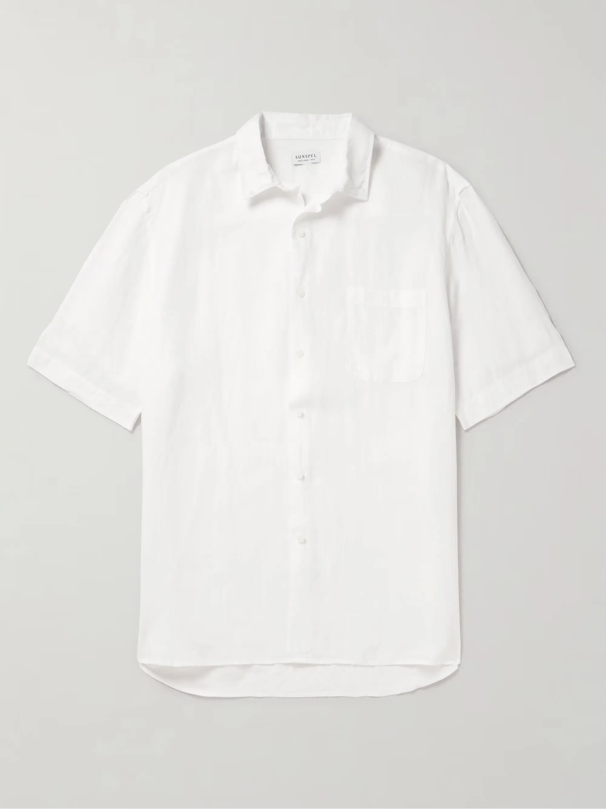 Basic Linen Shirt in White