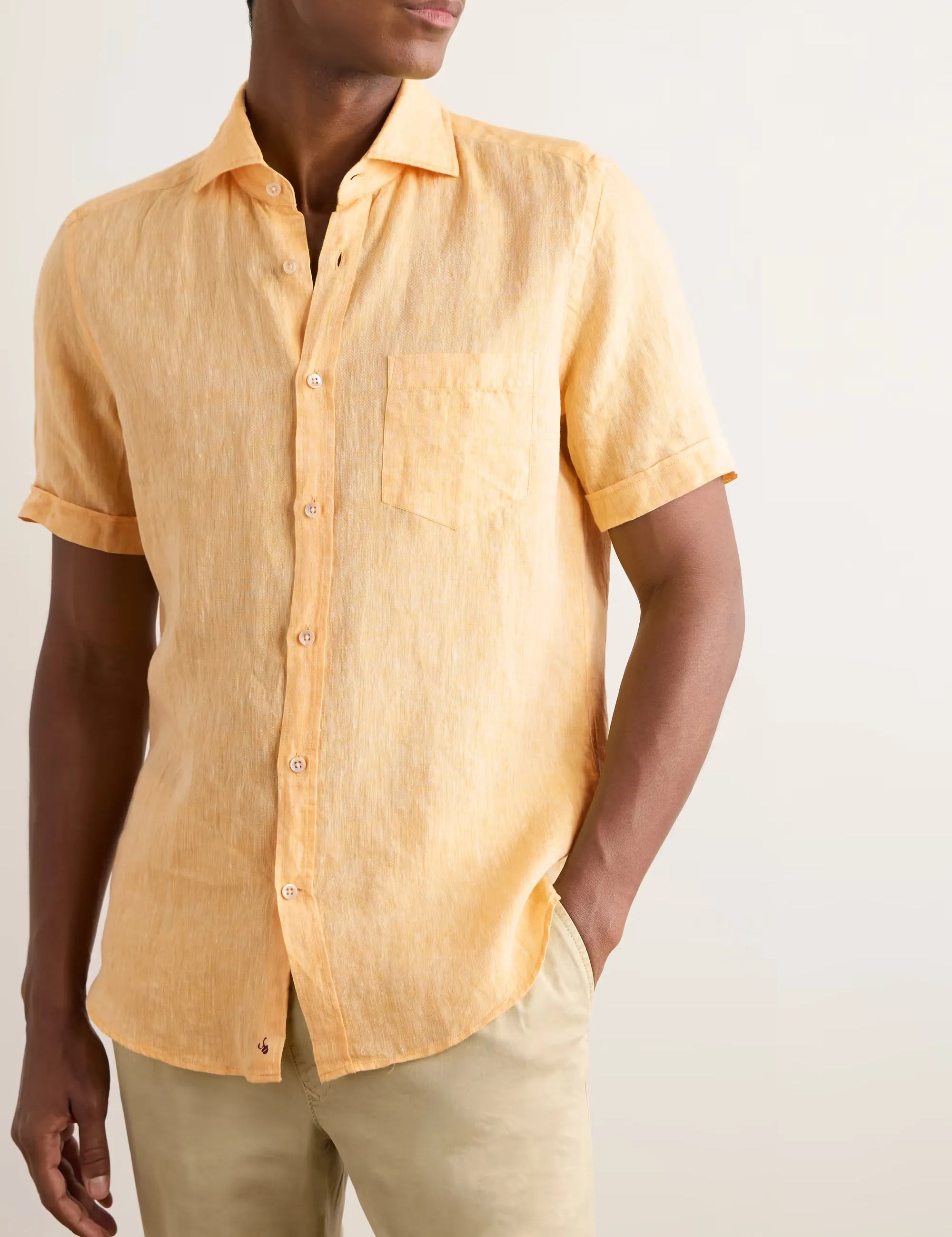 Glanshirt Slim-Fit Linen Shirt