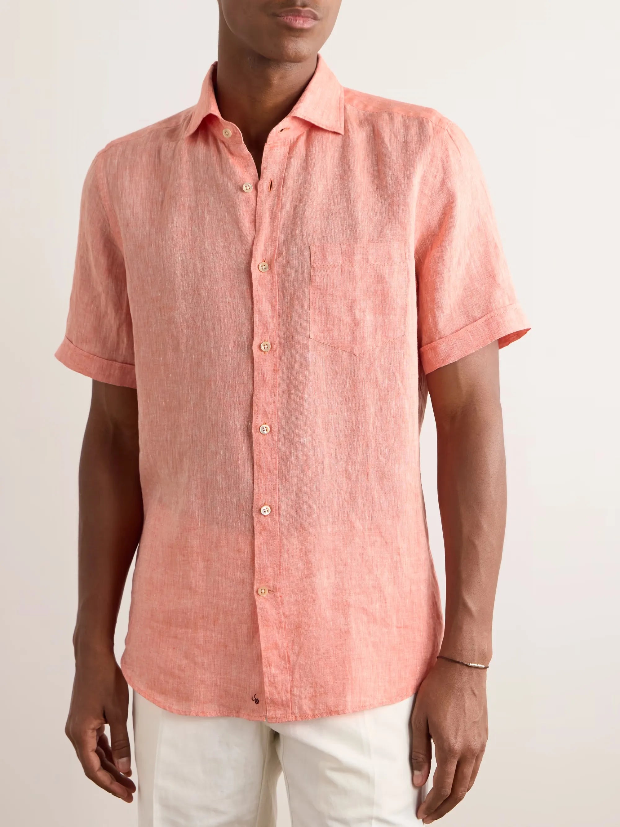 Glanshirt Slim-Fit Linen Shirt