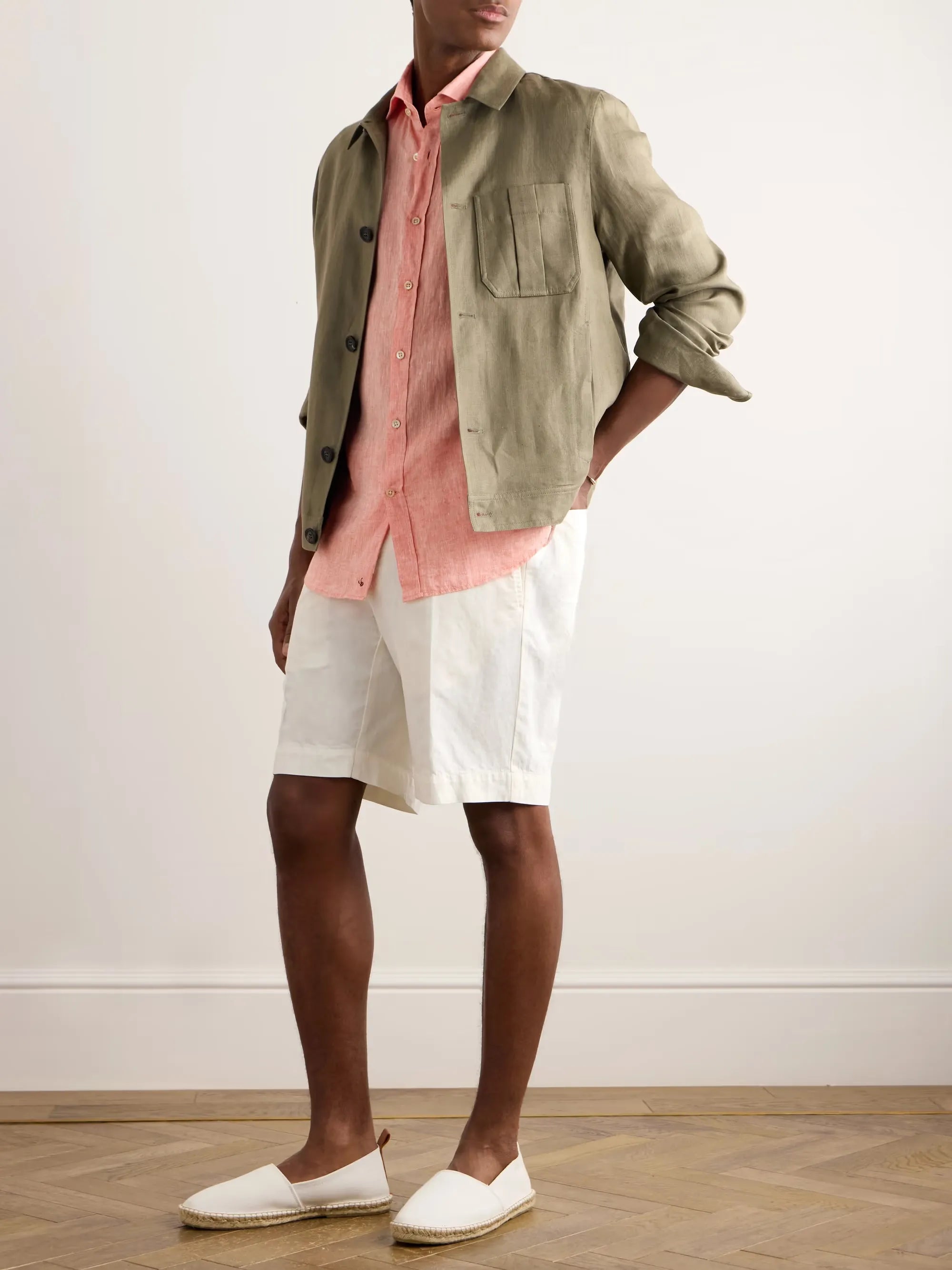 Glanshirt Slim-Fit Linen Shirt