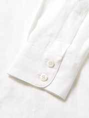Cutaway-Collar Linen and Cotton-Blend Shirt