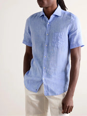 Glanshirt Slim-Fit Linen Shirt