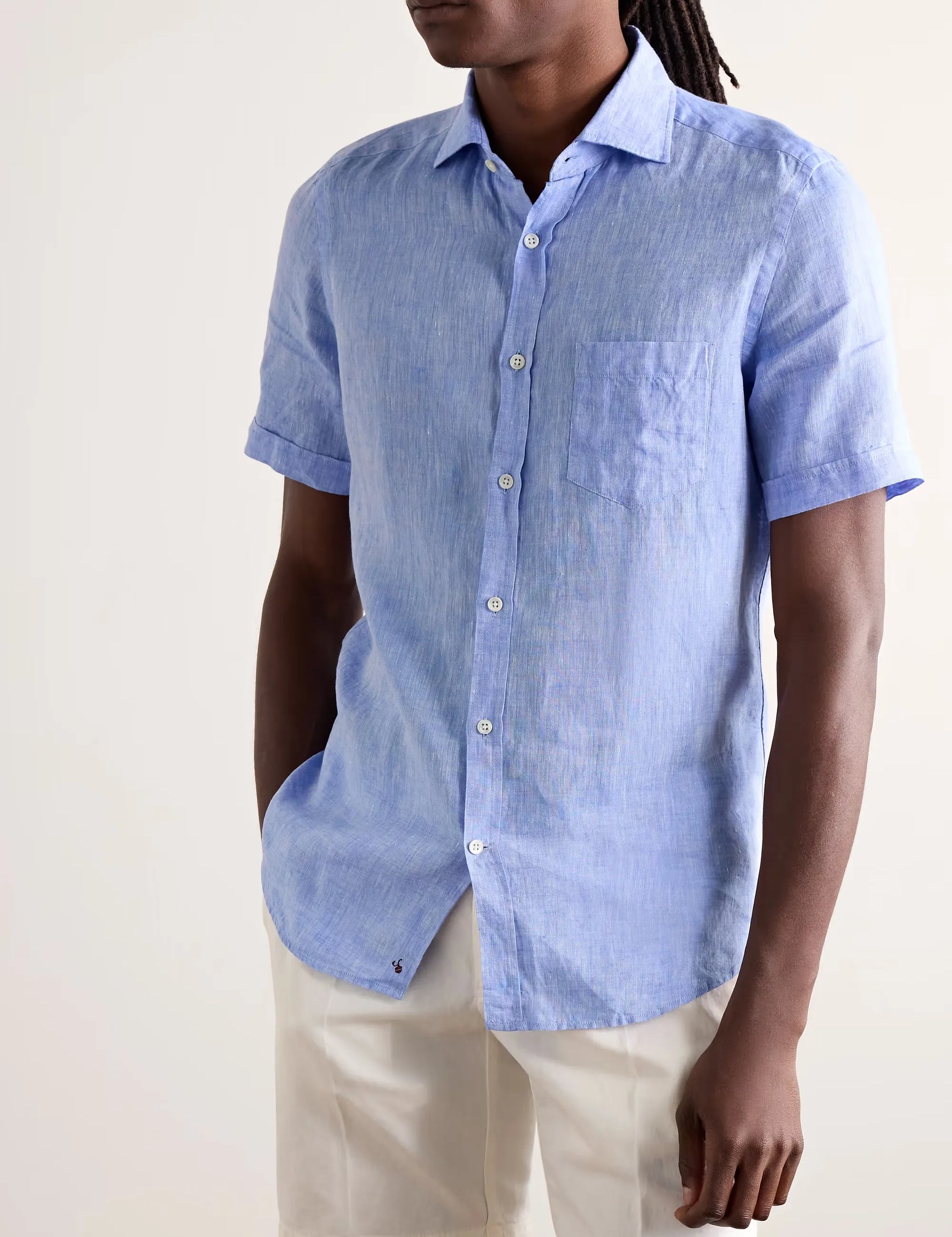 Glanshirt Slim-Fit Linen Shirt