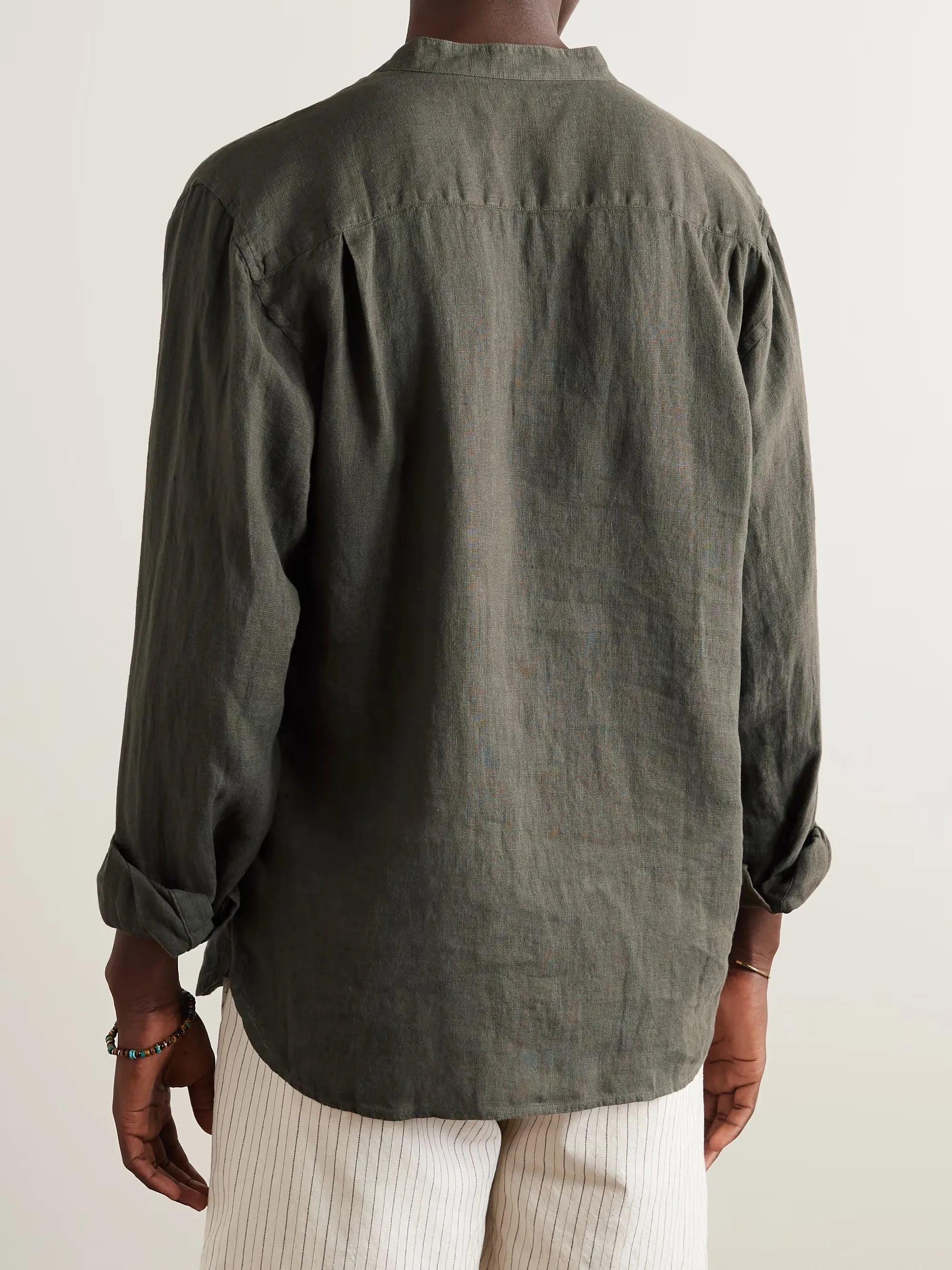 Half-Placket Linen Shirt