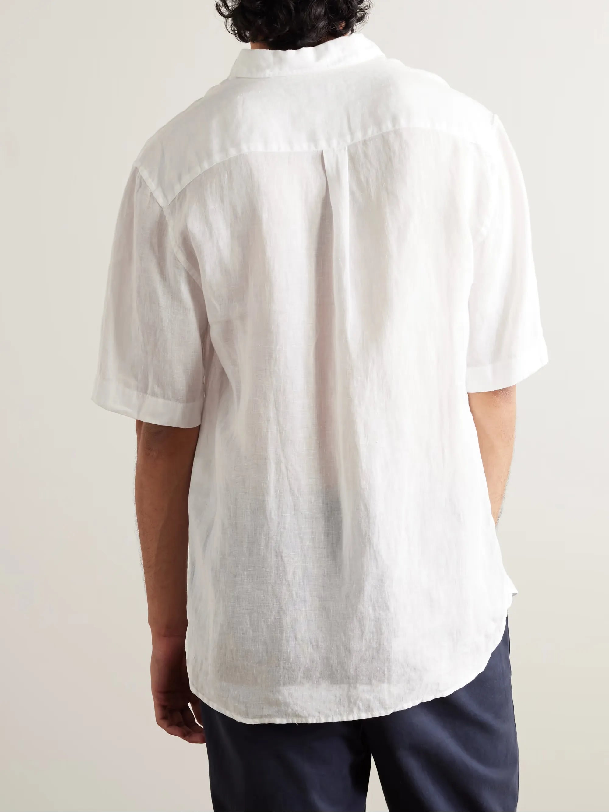 Basic Linen Shirt in White