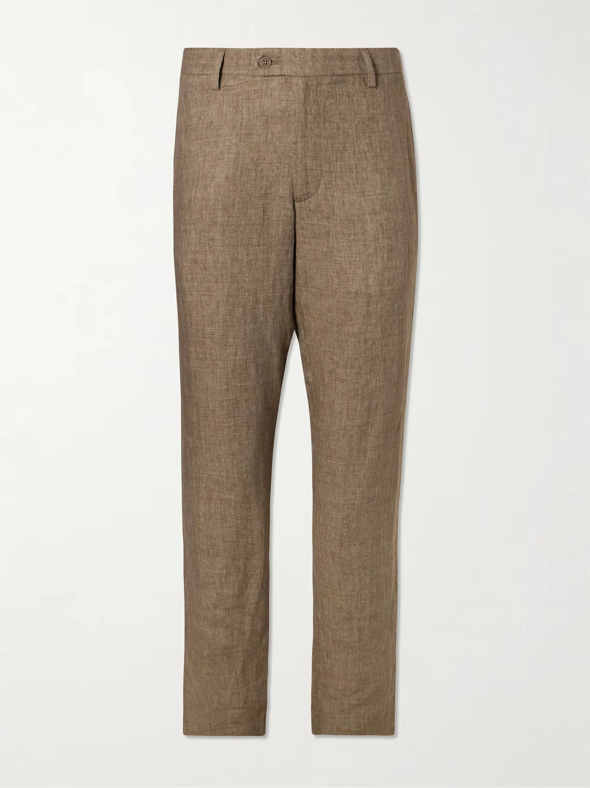 Affonso Tapered Linen Suit Trousers