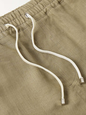 Linen Drawstring Bermuda Shorts