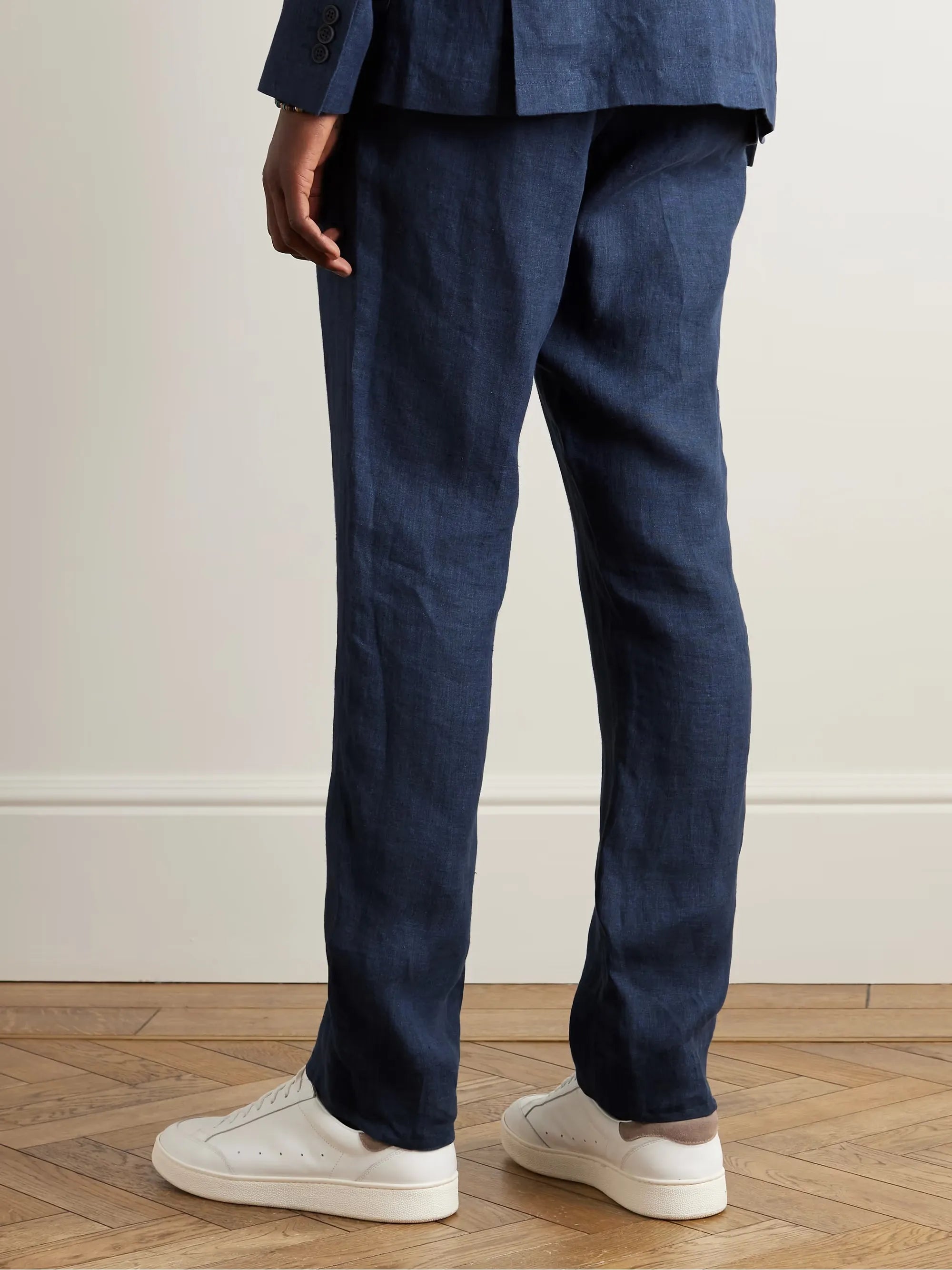 Affonso Tapered Linen Suit Trousers