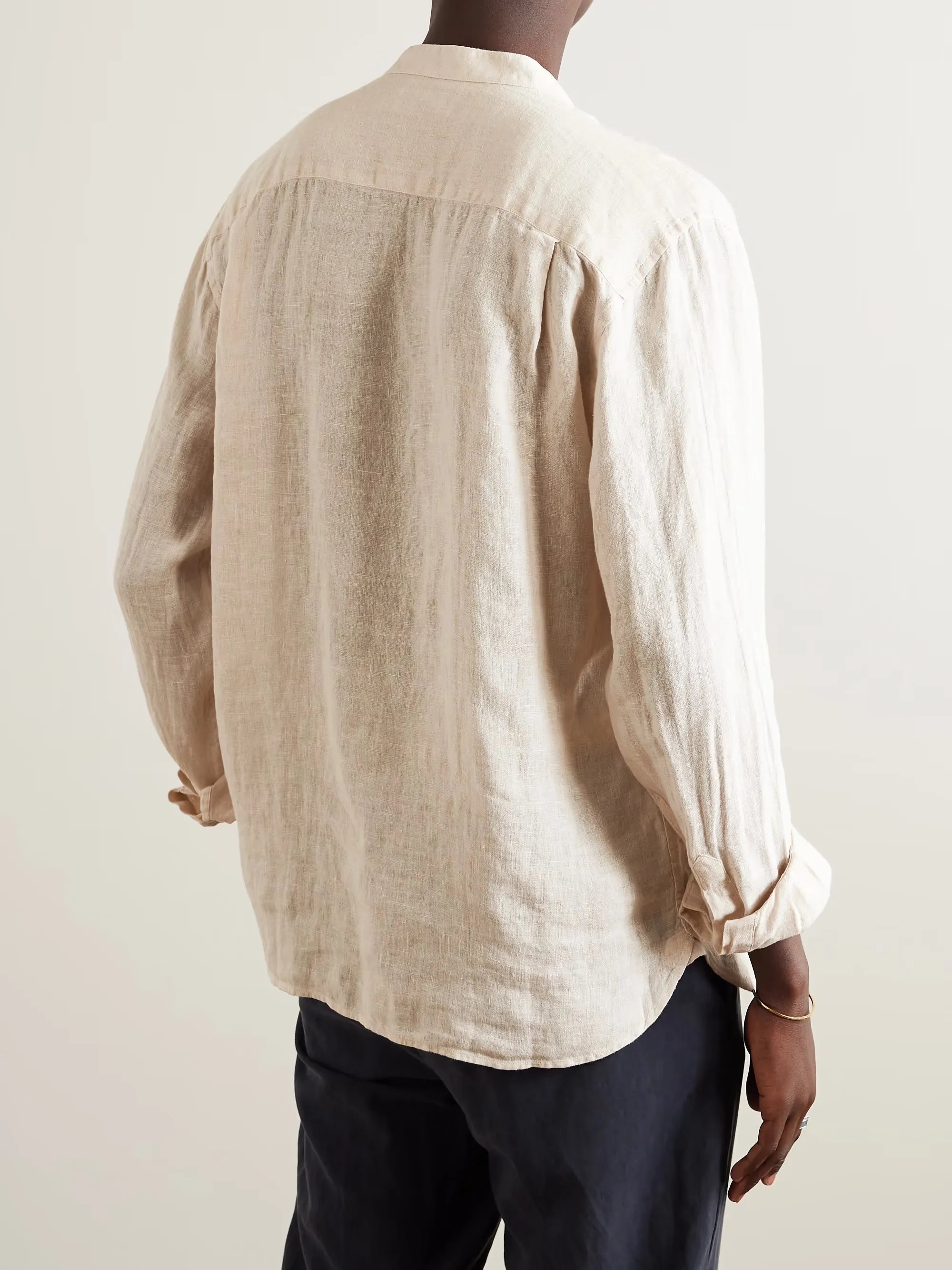 Half-Placket Linen Shirt