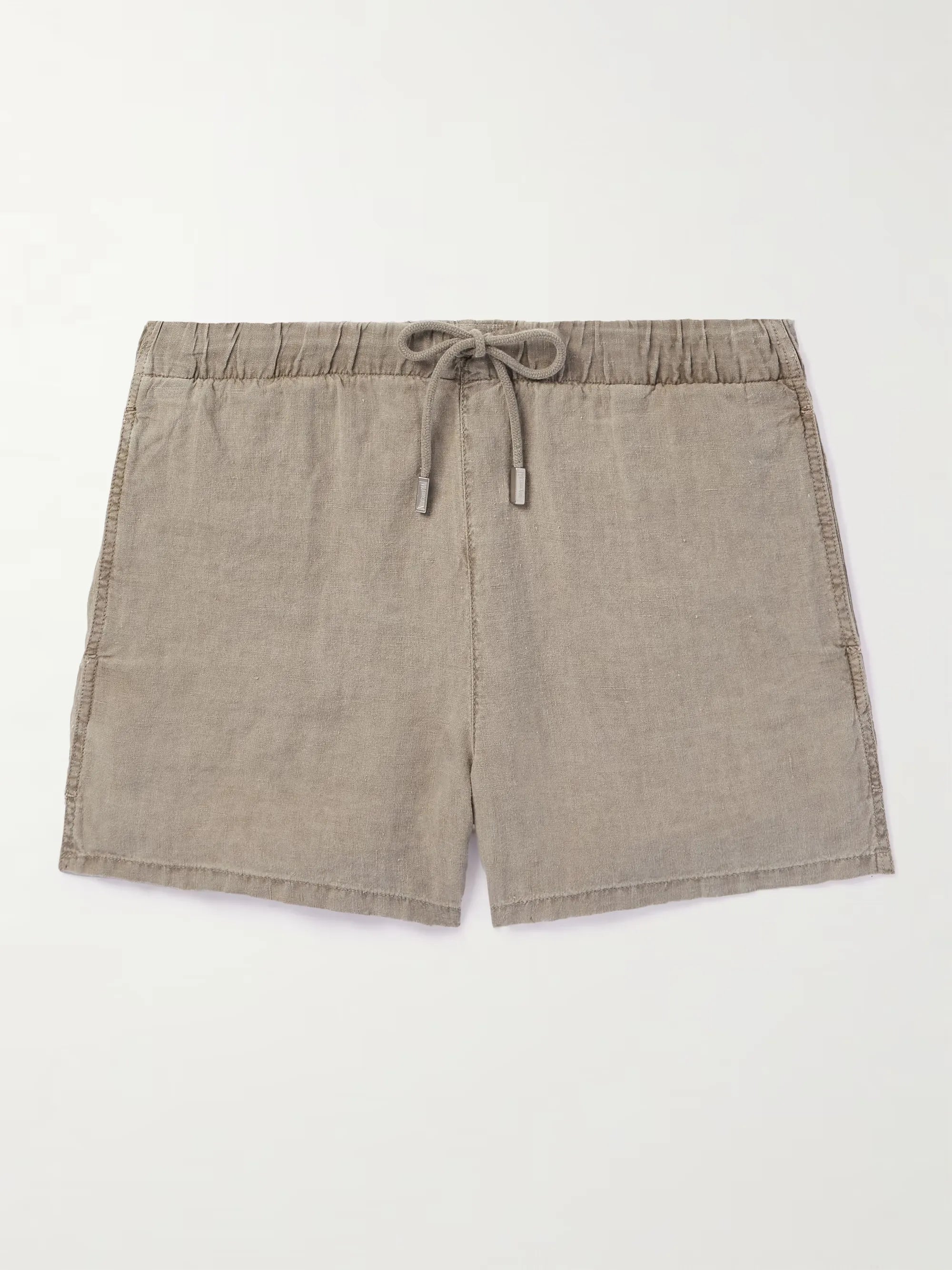 Barry Straight-Leg Linen Shorts