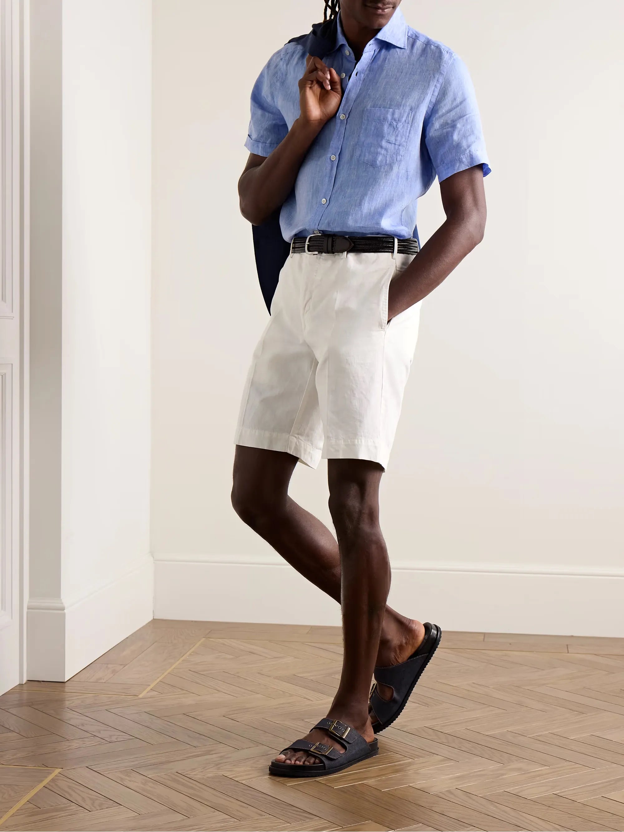 Glanshirt Slim-Fit Linen Shirt