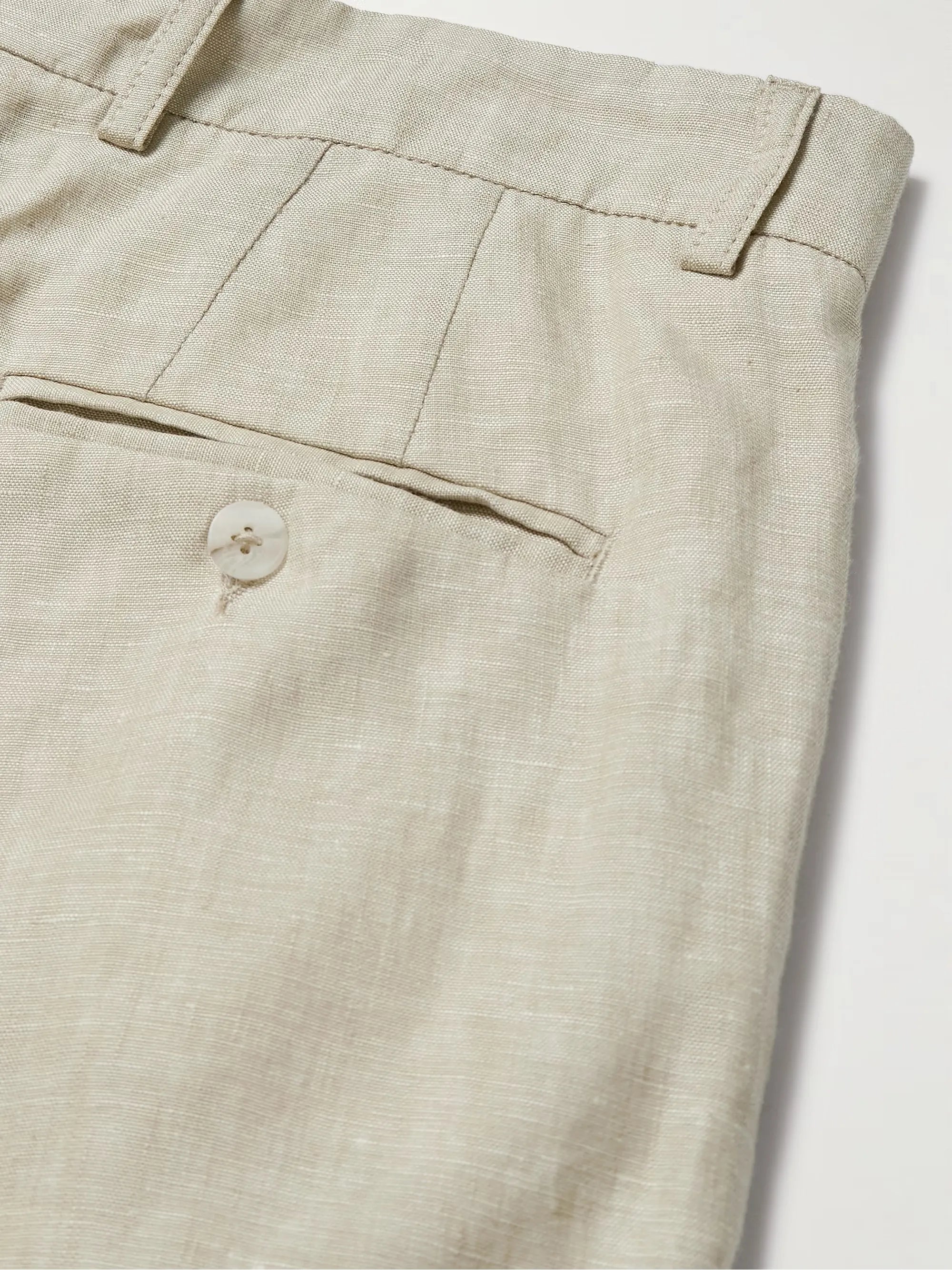 Affonso Tapered Linen Suit Trousers