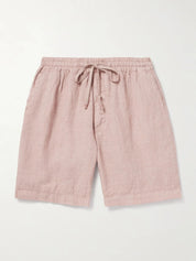 Samuel Straight-Leg Linen Drawstring Shorts